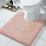 Yimobra Toilettenteppich, U-förmig, extra weich, bequem, Badezimmerteppiche für Toilette, rutschfest,…