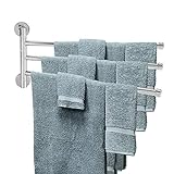 Handtuchhalter, Wandhalterung aus rostfreiem Stahl Handtuchhalterständer 360 ° drehbare Badetuchhalter…