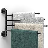 SAFETY+BEAUTY Drehbarer Handtuchhalter für Bad und Küche, korrosionsbeständige Edelstahlstangen und…