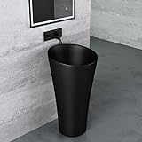 Mai & Mai Design Standwaschbecken in Schwarz Matt aus Mineralguss Waschbecken Standwaschtisch Waschtisch…