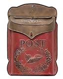 CWI Tapetenbordüre Geschenke rot und Rost Post Box