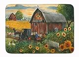 Caroline's Treasures Sunflower Country Paradise Barn Bodenmatte, 48,3 x 68,6 cm, Mehrfarbig