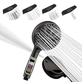 SparkPod High Pressure 5" Multifunction Filtered Handheld Shower Head - Luxury Design - No Hassle Tool-Less…