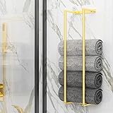 Birosnsy Handtuchhalter für Badezimmer, Wandmontage, gerollte Handtuchhalter, Handtuchaufbewahrung,…
