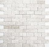 Mosaik Brick Splitface BOTICINO Marble 3D Marmor Naturstein Küche, Mosaikstein Format: 23x48x10 mm,…