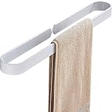 7WUNDERBAR Handtuchstange Handtuchhalter Badetuchstange ohne Bohren 40 cm für Bad,Badezimmer, Küche…
