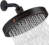 SparkPod Fixed Shower Head - High Pressure Rain - Luxury Modern Look - Easy Tool Free Installation -…