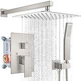 gotonovo Regenduschsystem, 30,5 cm, gebürstetes Nickel, luxuriöses Hochdruck-Duschkopf, Badezimmer-Duscharmatur,…