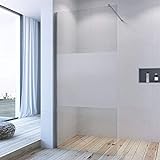 AQUABATOS® ebenerdige Duschabtrennung 90x200cm Duschwand Walk-In Glaswand begehbare Dusche aus 10mm…