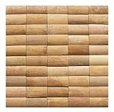 Wandverkleidung Holz - BM-003 - Mosaikfliesen Wandverblender Paneele Holz Wand Bamboo Mosaic Design Wood Wall Panel - Fliesen Lager Verkauf Stein-mosaik Herne NRW