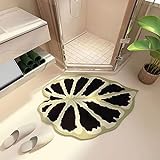 Luxuriöse Pflanzenblatt-Matte für Duschkabinen, rutschfeste Badteppiche, großer, gebogener Teppich,…