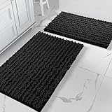 Yimobra Chenille-Badezimmerteppich-Set, 2-teilig, luxuriös, dick, saugfähig, großer Plüschteppich, extra…