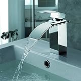 Elegantes Design für Waschbecken Wasserhahn Wasserfall Chrom Faucet-für Verwendung von Schlafzimmer