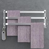 Ruhetfam Towel Bar 304 - Towel Bar (60 cm, Acero inoxidable), Color platead, Handtuchhalter Bad, Handtuchhalter…