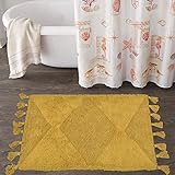 Boho-Badezimmerteppiche mit Quasten, Baumwoll-Badematte, handgewebt, böhmische Teppiche mit Teppich,…