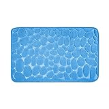 WohnDirect Badezimmerteppich mit Memory Foam - Rutschfester Badteppich - Badematte waschbar & schnelltrocknend…