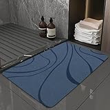 YCT Badematten für Badezimmerboden – super saugfähiges Badteppich-Set – rutschfeste, schnell trocknende…