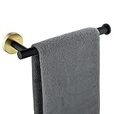 Handtuchhalter für Badezimmer, schwarz und goldfarben, Handtuchstange, SUS304 Edelstahl-Handtuchhalter,…