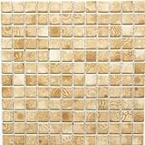 Mosaik Quadrat Laceo Beige Keramik Mosaik, Mosaikstein Format: 23x23x6 mm, Bogengröße: 300x300 mm, 1…
