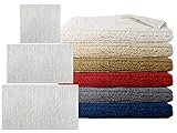 npluseins Levante Badteppich - Vorleger - viele Uni-Farben und Größen 459.534, 60 x 60 cm, weiß