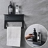 DEKAZIA® Handtuchhalter schwarz matt Handtuchhalter Bad Handtuchhalter Wand Duschwand Handtuchstange…