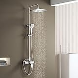 KOMIRO Duschsystem mit Einhebelmischer, Regendusche mit Armatur, Duschset mit Armatur, Verstellbare…