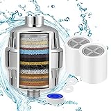 JINYOMFLY Duschfilter 20 Stufen, Dusch Filter Wasser, Duschkopffilter Duschwasserfilter mit Kartusche,…