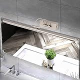 MantoLite Dimmbar Bild Wandleuchte 15W, Nickel 60CM LED-Badspiegel Für Badezimmerspiegel Mit Drehbarem…