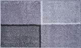 Grund DIVISO Badteppich, 100% Polyacryl, sehr weich, Grau, 60 x 100 cm