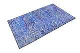 Wecon Home Badteppich, Badematte, rutschfest und Waschbar, Vintage, Louis (80 x 150 cm, blau)