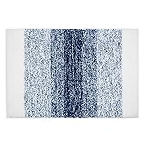 SoHome Melange Ombre Plüsch-Badematte, gestreift, 43,2 x 61 cm, Ozeana/Blau