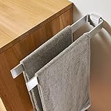 Designfabrik Hamburg Handtuchhalter zweiarmig 42 cm| Doppel Handtuchstange für Bad & Küche | Edler Wandhalter…