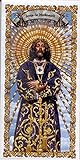 Christo Jesus de Medinaceli, handgefertigte Fliese zum Dekorieren, Keramik zum Aufhängen, Keramik, Gold (20 x 30 cm)