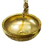 Aufsatzwaschbecken Gold Keramik Waschschüssel Handgeschnitzter Drache Luxus Porzellan Badezimmer Waschbecken…