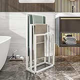 BOFENG Freistehender Handtuchhalter mit 3 Ebenen für Badetücher,Moderne Handtuchleiter mit rostbeständiger…