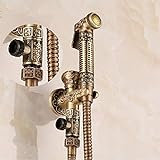 FZHLR Antike Bronze Waschdüse Anzug Bidet Toilette Pistole Sauber Gerätekörper Spülung Dusche Alte Weisen,…