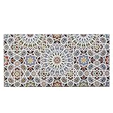 Casa Moro Musterfliese Asni 50x25 cm rechteckig | marokkanische Keramikfliese mit Endlos Muster | orientalischer…