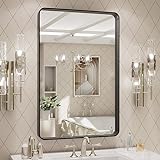 LOAAO Badezimmerspiegel für die Wand, 50,8 x 71,1 cm, schwarzer Metallrahmen, mattschwarzer Badezimmer-Schminkspiegel,…