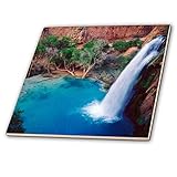 3dRose USA, Arizona, Havasupai Reservierung. Havasu Falls in The Grand Canyon. -Keramikfliese, 30,5…