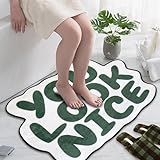 You Look Nice Badematte, grün, Badezimmerteppich, 63,5 x 55,9 cm, niedlich, lustige Dekoration, rutschfest,…