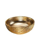 Moderne Waschbecken Keramik Gold waschbecken Lavabo Aufsatzwaschbecken für Bar und Bad, 1 Spülbecken