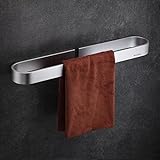 Wangel Handtuchstange Handtuchhalter ohne Bohren 40cm, Handtuchring, Patentierter Kleber + Selbstklebender…