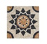 RO-001 90 x 90 cm Marmor Rosone me­di­ter­ran Einleger Mosaikfliesen Bild Dekoration Stein-Mosaik Fliesen…