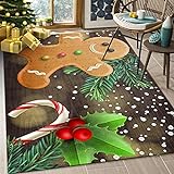 Weihnachten Fußmatten, Weihnachten rutschfeste Badematte, Weihnachtsteppich, rutschfest Waschbar Weihnachtsteppich…