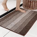 COSY HOMEER 30x20 Inch Bath Rugs Made of 100% Polyester Extra Soft and Non Slip Bathroom Mats Specialized…