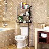 XDAILUYYDS Toilettenregal/Waschmaschinenregal, Platzsparende Bathroom Shelves, Dreistufige Badezimmerablagen,…