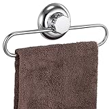 MaxHold Saugschraube Handtuchring - Handtuchstange ohne Bohren – Edelstahl rostfrei –Handtuchhalter…