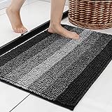 COSY HOMEER 30x20 Inch Bath Rugs Made of 100% Polyester Extra Soft and Non Slip Bathroom Mats Specialized…