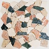 Mosaik Bruch/Ciot mix Random Marmor Naturstein Küche, Mosaikstein Format: 15-69x8 mm, Bogengröße: 305x305…