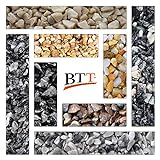 BTT-ST Steinteppich aus Marmorkies Grigio Carnico und Epoxidharz Bindemittel für 7,2m² Marmorstein Marmorkiesel…